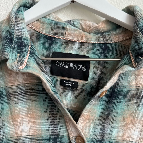 LAST CHANCE Wildfang• Oversized Plaid Button Down Tunic - Picture 3 of 5